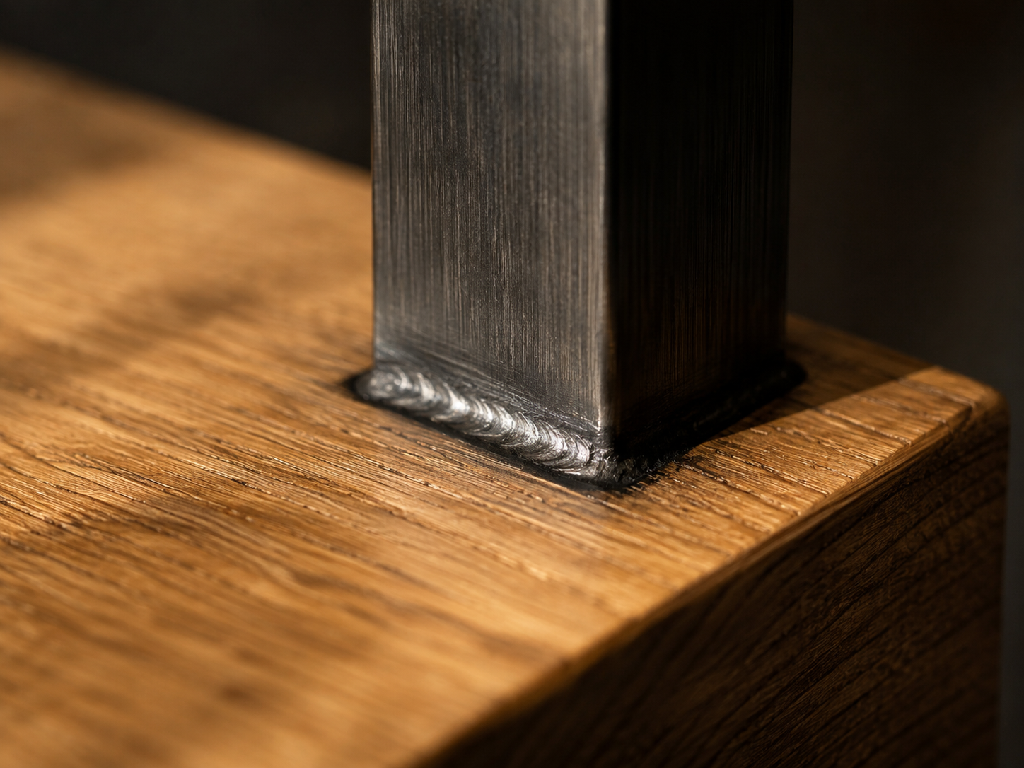 Steel railing detail